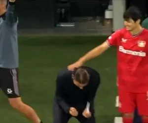 (عکس) موقعیت عجیب سردار آزمون در لحظه برد بزرگ