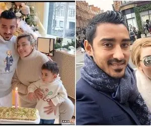 (عکس) برف بازی لاکچری رضا قوچان و نزاد و همسرش معروفش!