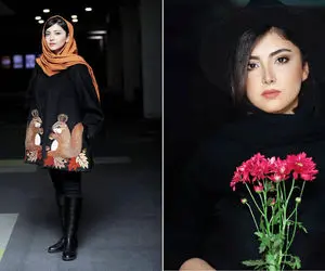 زیبا کرمعلی وینتیج پوش در فجر؛ زیبای دینامیت چه کرده با استایل قدیمی و مینی اسکارف!