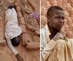 سوگ مادر؛ جوانی که دو ساله قبر مادرش رو رها نکرده و کنار او روز و شبش رو می‌گذرونه!