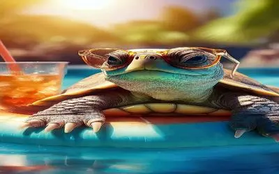 اگر حیوانات آدم بودند؛ عشق در یک نگاه به سبک لاکپشت مرفه