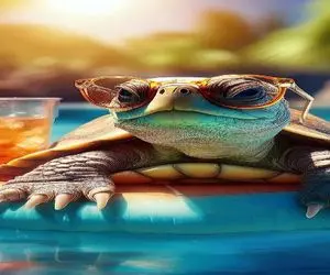 اگر حیوانات آدم بودند؛ عشق در یک نگاه به سبک لاکپشت مرفه