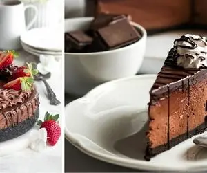 طرز تهیه چیز کیک شکلاتی؛ همش که نباید کیک درست کنیم یِبارم چیز کیک بزنیم بر بدن