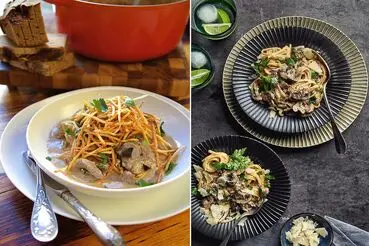 طرز تهیه بیف استراگانوف | چکار کنیم تا گوشت سفت و لاستیکی نشود؟