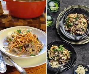طرز تهیه بیف استراگانوف | چکار کنیم تا گوشت سفت و لاستیکی نشود؟