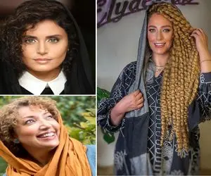 زیباترین بازیگران زن ایرانی که رو کَلشون سیم تلفن کاشتن؛ گیس فرفریای سینما که میگن اینان