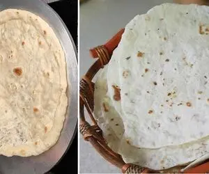 طرز تهیه نان تابه ای ساده / پخت نون لواش خونگی عالی بدون فر در ماهیتابه