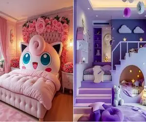 دکوراسیون اتاق کودک با تم کارتونی/ با این دکور دیگه بچتون از اتاقش بیرون نمیاد 