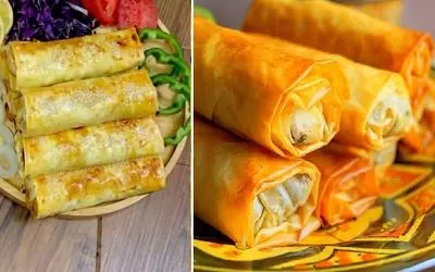 طرز تهیه رول مرغ با خمیر یوفکا / یه پیش غذای جذاب که خیلی هم خوشمزست