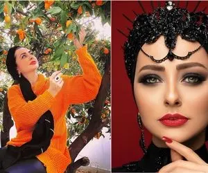 ست و تریپ زیادی خوشرنگ نفیسه روشن با خوشمره جات بهشتی؛ موتوری چه ناجووور جیغشو درآورد