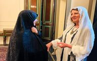 (تصاویر) دیدار همسران رؤسای جمهور ایران و عراق