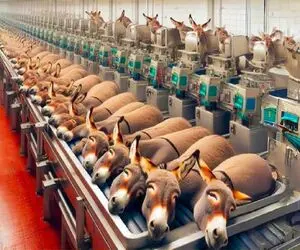 فرآوری الاغ؛ اصلاح نژاد الاغ در کارخانه برای تولید گوشت و رسیدن به سود