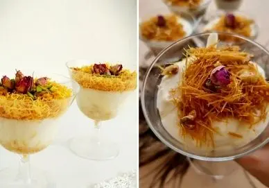 طرز تهیه فرنی شعریه / یه دسر فوق العاده خوشمزه که سریع و راحت آماده میشه