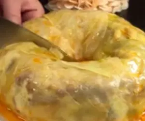 آموزش آشپزی؛ دلمه کلم قالبی که از خوردنش سیر نمیشی یبار درست کن میشه غذای مورد علاقت