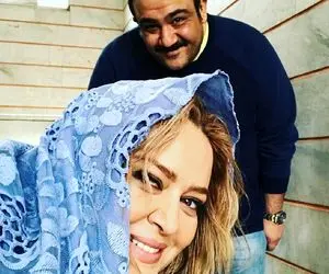 عکس مهران غفوریان با بهاره رهنما و یقه بازش!