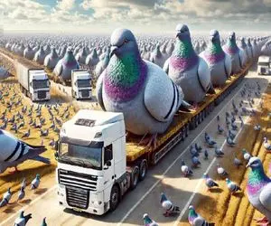 کارخانه حیوانات؛ کفترهای کاکل طاووسی و با تزریق هورمون هرکول میکنن واسه سلاخی