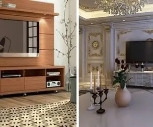 بهترین جا برای قرار گیری تلویزیون در پذیرایی / زاویه و فاصله مناسب مبلمان با تلویزیون