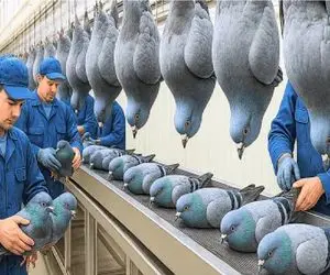 فرآوری کفتر؛ کفتر پروار می‌کنن که هم تخم طلا بده هم بره تو قابلمه سود