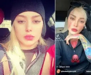 وقتی سحر قریشی حجم خالکوبیش رو به همه نشون داد؛ بعد تتلو شده انگار وابسته رپ!