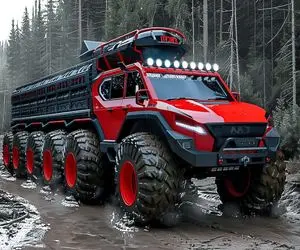 دنیای خودروسازی / جانور دوزیست دیوانه شناور بر فراز رودخانه های یخ زده