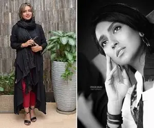 مونا کرمی با تیپ عجیب و کج رنگش سیس میاد عقاااب؛ خانومِ هفتاد رنگ چه ساده شد!