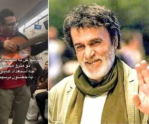 آواز خیابانی؛ جوان خوش صدا سر داده در سکوتی از حبیب را به جای استیج داخل واگن مترو عالی خواند
