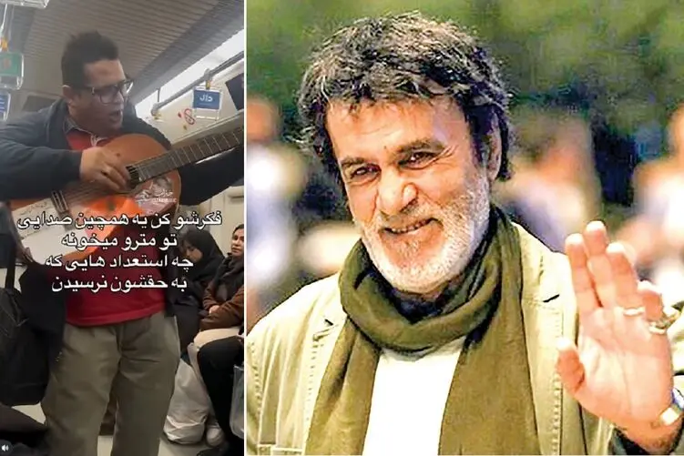 آواز خیابانی؛ جوان خوش صدا سر داده در سکوتی از حبیب را به جای استیج داخل واگن مترو عالی خواند