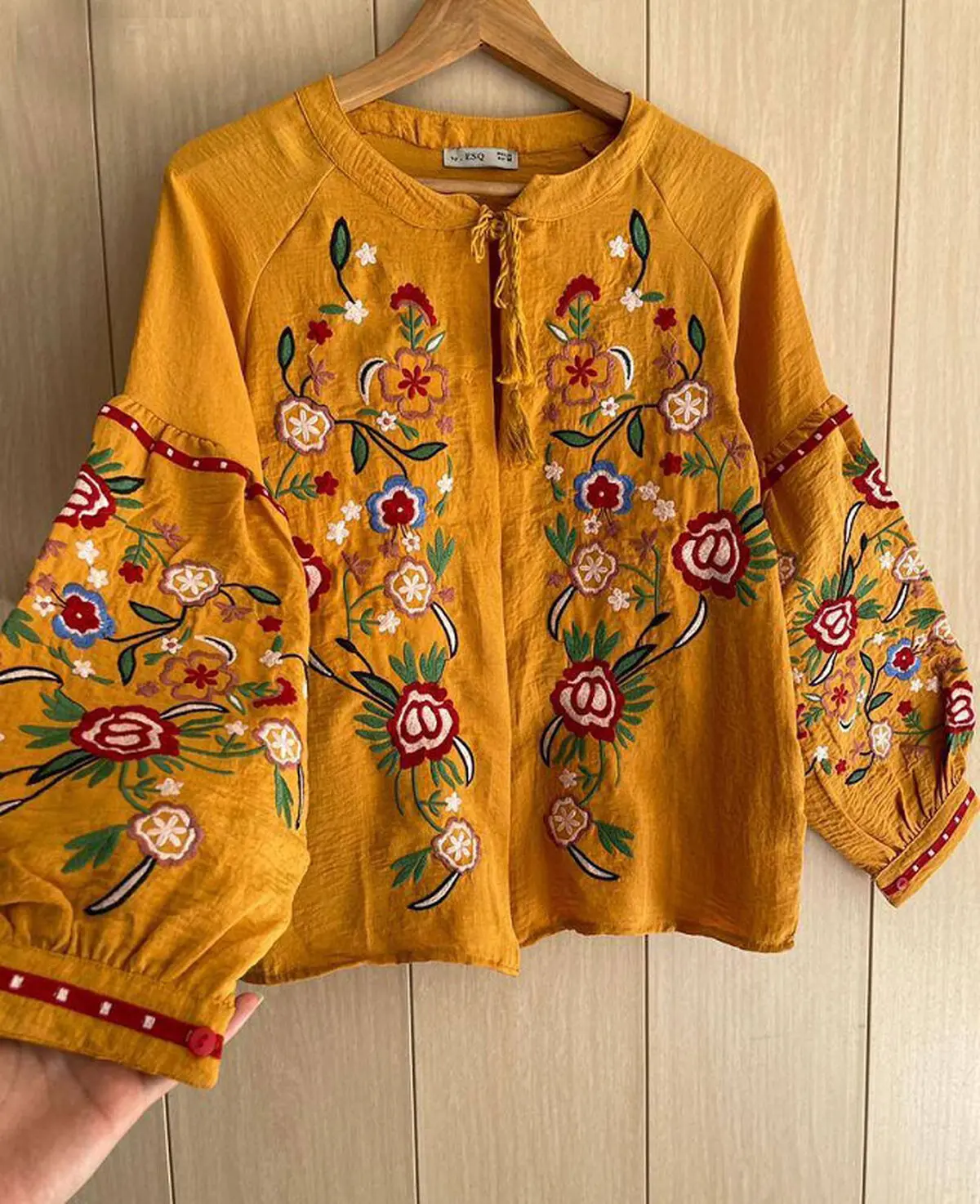 شومیز گلدوزی ترک