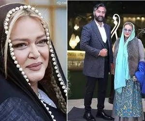 "بهاره رهنما" با یه تیپ داغون ولی شوهری جذاب تو حافظ؛ مگه رفتی خز پارتی!