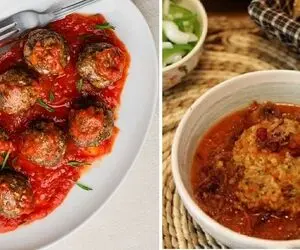 طرز تهیه کوفته قلقلی با سس زرشک / طعم ملس این غذای فوق العاده رو حتما امتحان کنید
