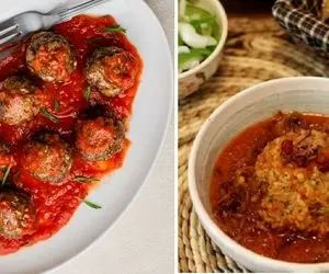 طرز تهیه کوفته قلقلی با سس زرشک / طعم ملس این غذای فوق العاده رو حتما امتحان کنید