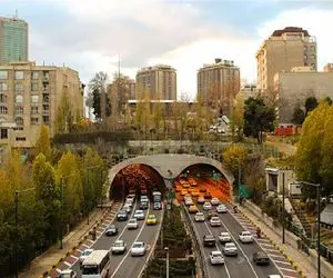 هر دو مسیر تونل رسالت امشب مسدود می‌شود