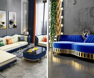 مبلمان لاکچری و کلاسیک / فضایی چشمگیر با قرار دادن یک دست مبل با اصالت و برجسته