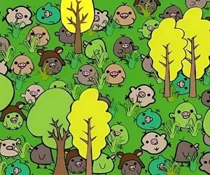 بازی فکری؛ فقط 3 درصد با دید سوپرمن میتونن خوک رو تو جنگل گنجشک ها پیدا کنن