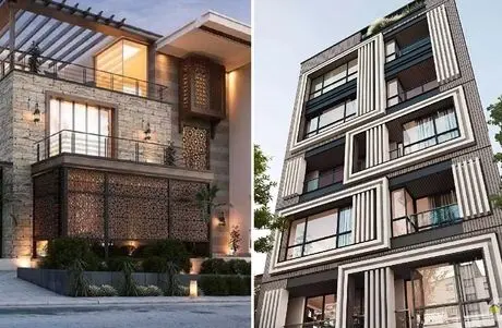 5 نمونه بروز ترین متریال نمای ساختمان؛ ایده های لاکچری که روکش سازه رو فاخرانه میکنن
