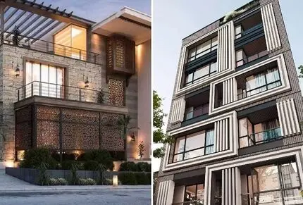 5 نمونه بروز ترین متریال نمای ساختمان؛ ایده های لاکچری که روکش سازه رو فاخرانه میکنن