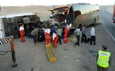 واژگونی اتوبوس در آزادراه زنجان – قزوین