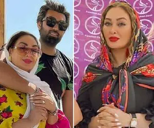 الهام حمیدی پیش آقای دکتر چه ناز شده؛ خانوم لاکشو با کراوات دُکی ست کرد!