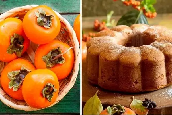 طرز تهیه کیک خرمالو بدون فر / یه کیک پاییزی بی نظیر که حسابی پف میکنه