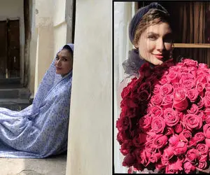 استایل ماکسیمال و گل گلی ساناز سعیدی در اکران قدغن؛ خانم وکیل نیوکمپ چه رنگ رنگی پوشه!