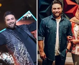 وقتی زنِ بابک جهنبخش تو کنسرت همسرش کادو پیچ شد؛ خانم تو مدلینگ چه قهار تیپه