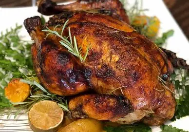 آموزش آشپزی؛ طرز تهیه مرغ شکم پر شمالی با رب انار و گرد