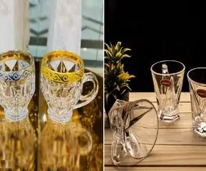 مدلای جدید فنجان های کریستالی / برا مهمونای عید تو اینا چای بریز سوپرایز شن خیلی شیکن