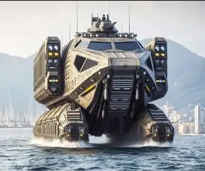 ماشین‌های لوکس؛ این ماشین دوزیسته آبشش داره هم تو خشکی راه میره هم تو آب