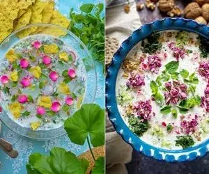 دیزاین آب دوغ خیار مجلسی؛ تزئین فوق شیک و خلاقانه جهت پذیرایی لوکس و دهن پرکن