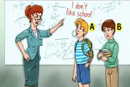 بازی فکری؛ اگه هفت خط روزگار و بچه زرنگی بگو کی تخته رو خط خطی کرده ولی کتمان میکنه