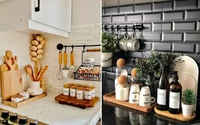 ایده های چیدمان مدرن کانتر آشپزخونه به سبک آمریکایی؛ مینیمال، لوکس و فوق لاکچری