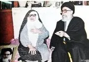 سفر به ایام قدیم سال 1360؛ آیت الله خامنه ای در کنار مادرشان خدیجه میردامادی 