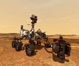 فیلم جدید لحظه فرود کاوشگر استقامت بر سطح مریخ منتشر شد