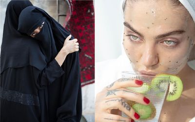 همسر دوم شهاب حسینی چادری شد و روبنده می‌پوشه ؛ خوش فِیس‌ترین مدل ایرانیه!
